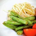 Satoco❋'s cooksnap of when they made ＊付け合わせやお弁当に丁度いんげん!＊.