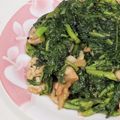 ゆ→ちむ❦180SX's cooksnap of when they made ほんだしで春菊堪能！春菊と豚の炒め。.