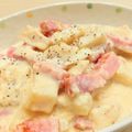 イエローバード's cooksnap of when they made 長芋とベーコンのカルボナーラ風クリーム煮.