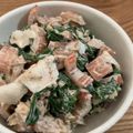 kinako10's cooksnap of when they made うまい菜（ふだんそう）ツナマヨ和え.