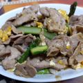 となかいとなこ's cooksnap of when they made 豚肉と卵とアスパラ炒め.
