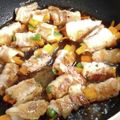 ももちゃんまこちゃん's cooksnap of when they made ご飯が進む!野菜の肉巻き.