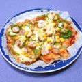 ＠迷子＠'s cooksnap of when they made ランチに餅ピザ♪フライパンで簡単に.