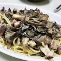 やまじちなゆ's cooksnap of when they made サバ缶と舞茸のパスタ.