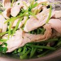 hozunyam's cooksnap of when they made ♡ささみと豆苗のごまポンサラダ♡.