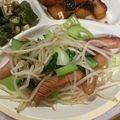 クック81NK9U☆'s cooksnap of when they made ウィンナーとモヤシとチンゲンサイ.