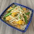 rico_mama's cooksnap of when they made もやし、スナップエンドウ、卵のサッと炒め.