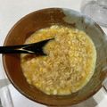 あお_大学生's cooksnap of when they made 簡単レンジ朝食/半熟卵オートミール.