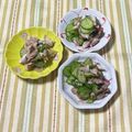 yesmama's cooksnap of when they made 鯵の干物と胡瓜の胡麻酢和え♪.