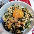 Kありす's cooksnap of when they made 【ズボラ飯】餃子の味だ！簡単ニラ丼。.