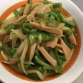 つくもぐ's cooksnap of when they made 魚肉ソーセージとピーマンのカレー炒め.