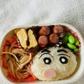 minami1967's cooksnap of when they made クレヨンしんちゃんおにぎり弁当！②.