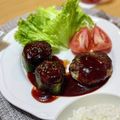碧家の食卓's cooksnap of when they made 肉汁じゅわっとピーマンの肉詰め.