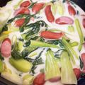 ママメイン！時々子供's cooksnap of when they made 猿も作れる簡単中華　チンゲン菜クリーム煮.