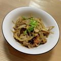 ゆかおばさん's cooksnap of when they made 豚バラとごぼうの梅ゴマ味噌炒め.