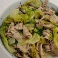 かなはは☆'s cooksnap of when they made 豚バラとシャキシャキレタスの塩レモン炒め.