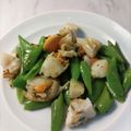 大魔女's cooksnap of when they made ベビー帆立とスナップエンドウのバター炒め.