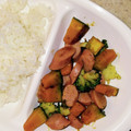 linhua's cooksnap of when they made 簡単☆かぼちゃとウインナー炒め.