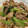 ゆみらんたん's cooksnap of when they made 簡単！豚肉と小松菜のレモン醤油炒め.