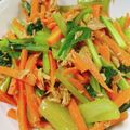 hiromioryo's cooksnap of when they made 小松菜とにんじんとツナの和え物.