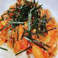 hiromioryo's cooksnap of when they made 我が家の丼☆焼鮭と特製旨辛みぞれ丼！.