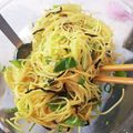 ロケドラ's cooksnap of when they made 簡単！おいしい！三つ葉のサラスパ.