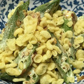 ★なみ☆'s cooksnap of when they made ＊オクラの揚げ玉おかかマヨ＊.