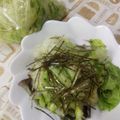 森くまママ's cooksnap of when they made レタス大量消費！お手軽醤油漬け.