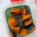 森くまママ's cooksnap of when they made アイラップで簡単レンチンかぼちゃの煮つけ.
