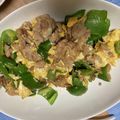daniashi's cooksnap of when they made 豚こまとピーマンの甘辛♡トロたま炒め.