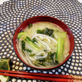 アイリッシュショコラ's cooksnap of when they made 小松菜ともやしの安上がり味噌汁.