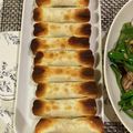 モモとまかないさん's cooksnap of when they made 余った餃子の皮でちくわ海苔チーズ巻き.