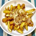 にきけん's cooksnap of when they made にんにくバター醤油鰹節でフライドポテト♡.