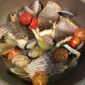 春風★★★★★'s cooksnap of when they made 鯛の切り身でアクアパッツァ風.