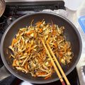 non☆non's cooksnap of when they made 切り昆布・豚こま・舞茸・甘辛炒め煮.