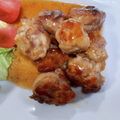 ポニーリボン's cooksnap of when they made 豚こまボールの甘酢あん.