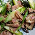 魔法の粉's cooksnap of when they made きのことアスパラベーコンのバター醤油炒め.