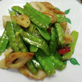 吉祥子's cooksnap of when they made ✿絹さやと竹輪の中華風炒め✿.