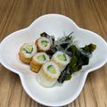 まこさんど's cooksnap of when they made 竹輪きゅうりとワカメの酢の物.