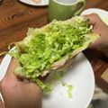 め目め's cooksnap of when they made 簡単ハムチーズ白菜！トーストサンドイッチ.