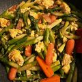 ame-ikuru's cooksnap of when they made アスパラベーコン卵炒め！.