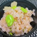 たまさぶろうの部屋's cooksnap of when they made 超簡単！色がきれいなそらまめごはん.
