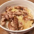 いやんのん＊'s cooksnap of when they made 黄金比でつくる！生姜焼き丼.