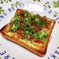 ジョングレ's cooksnap of when they made 簡単♪ピリ辛＊おかかネギマヨトースト＊.