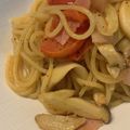 ††ルカ††'s cooksnap of when they made フレッシュトマトとエリンギのパスタ.