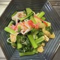 Reo14☆'s cooksnap of when they made レンジで！小松菜、カニカマ、油揚げの副菜.