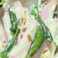 ゆけり３兄弟's cooksnap of when they made ししとうと蒲鉾のマヨおかか.