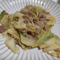 fu♪♪'s cooksnap of when they made コク旨♡豚ひき肉とキャベツのごま味噌炒め.