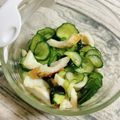 yukarin222's cooksnap of when they made 竹輪ときゅうりの酢の物.