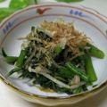 mielle's cooksnap of when they made 春菊とえのきのおひたし.